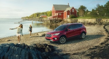 2017 Ford Escape Titanium Shown in Ruby Red Metallic 